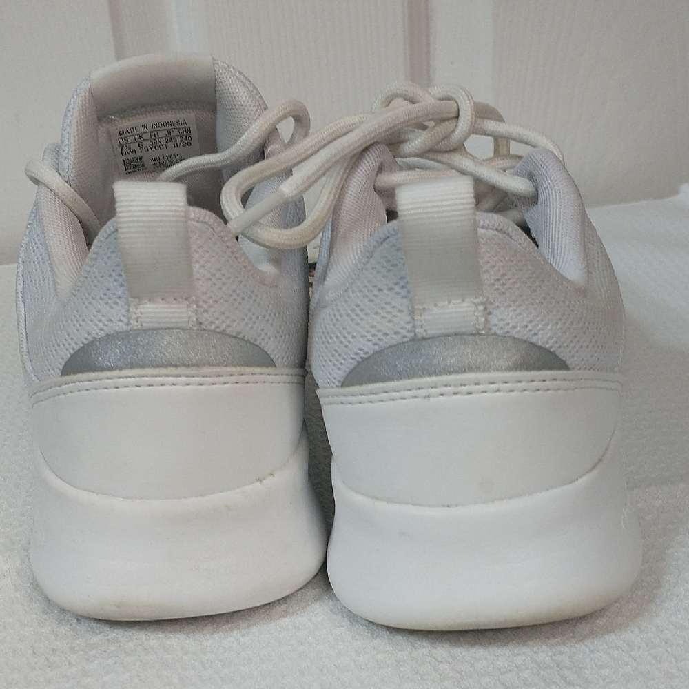 Adidas Cloudfoam "Super" White & Gray Ladies Size 7.5 Running Shoes. VGC. (H&J) - Picture 9 of 11